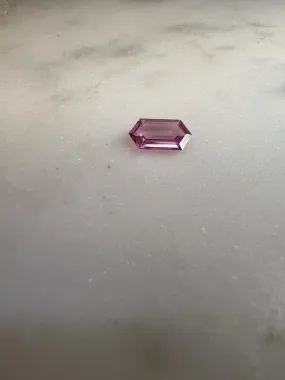 0.96 CARAT HEXAGON CUT NATURAL PINK SAPPHIRE LOOSE GEMSTONE. 0.96 CT PINK BY MIKE NEKTA NYC