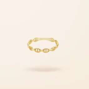 10K Gold Mariner Link Ring