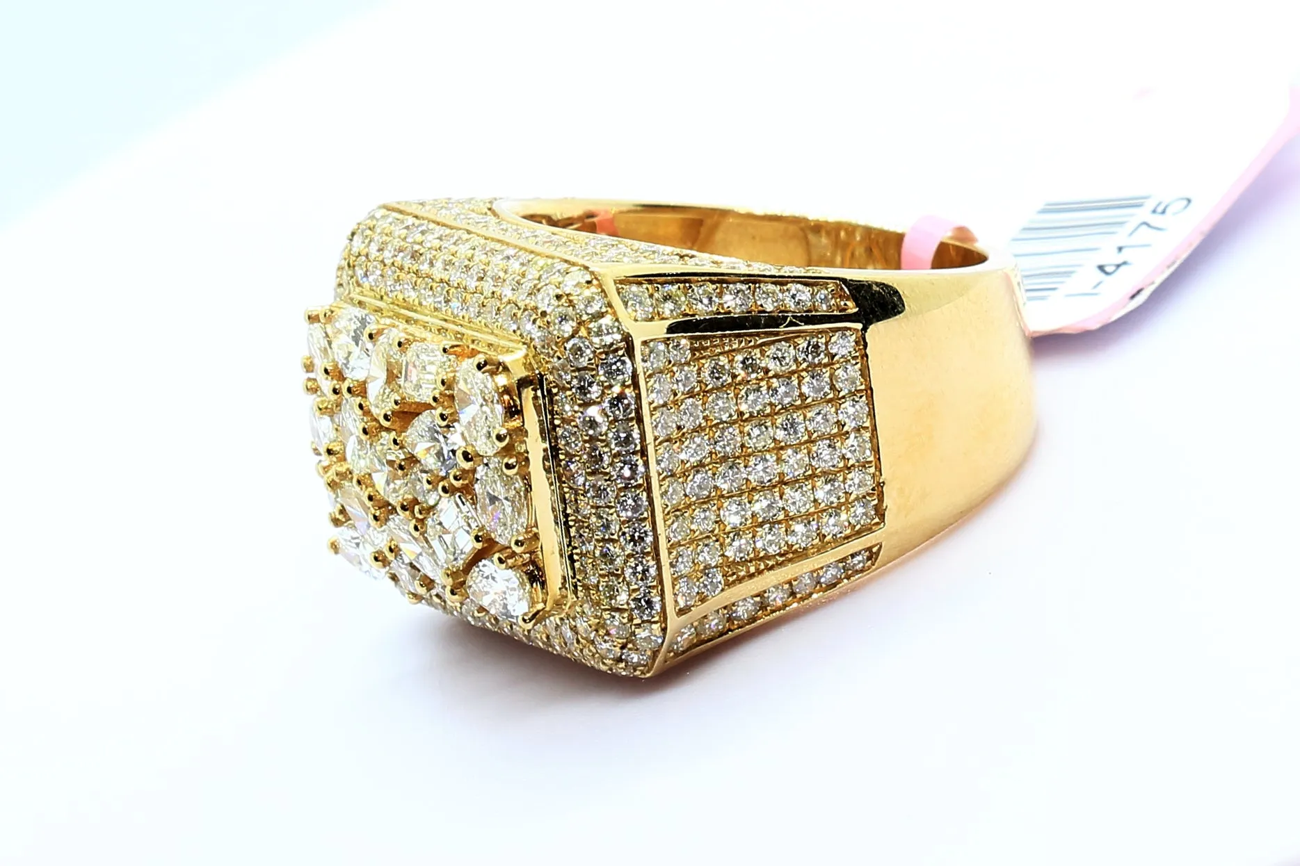 10K Yellow Gold Square Ring