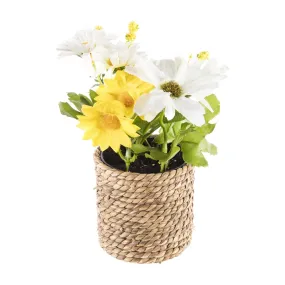 12 Piece Flower 15cm Yellow-White