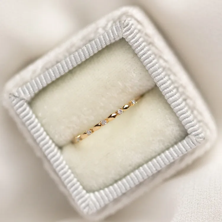 14k Delicate Diamond Celebration Band