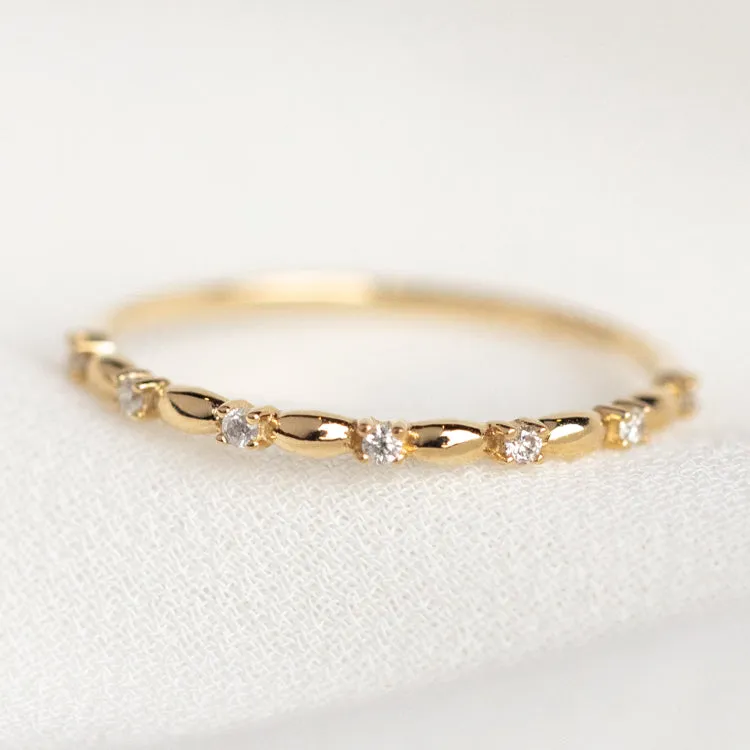 14k Delicate Diamond Celebration Band