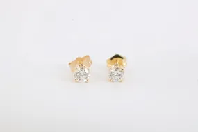 14k Yellow Gold 0.42tcw Diamond Stud Earrings (0.83g.)