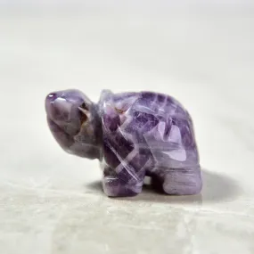 1.5 Amethyst Turtle Natural Gemstone Carving