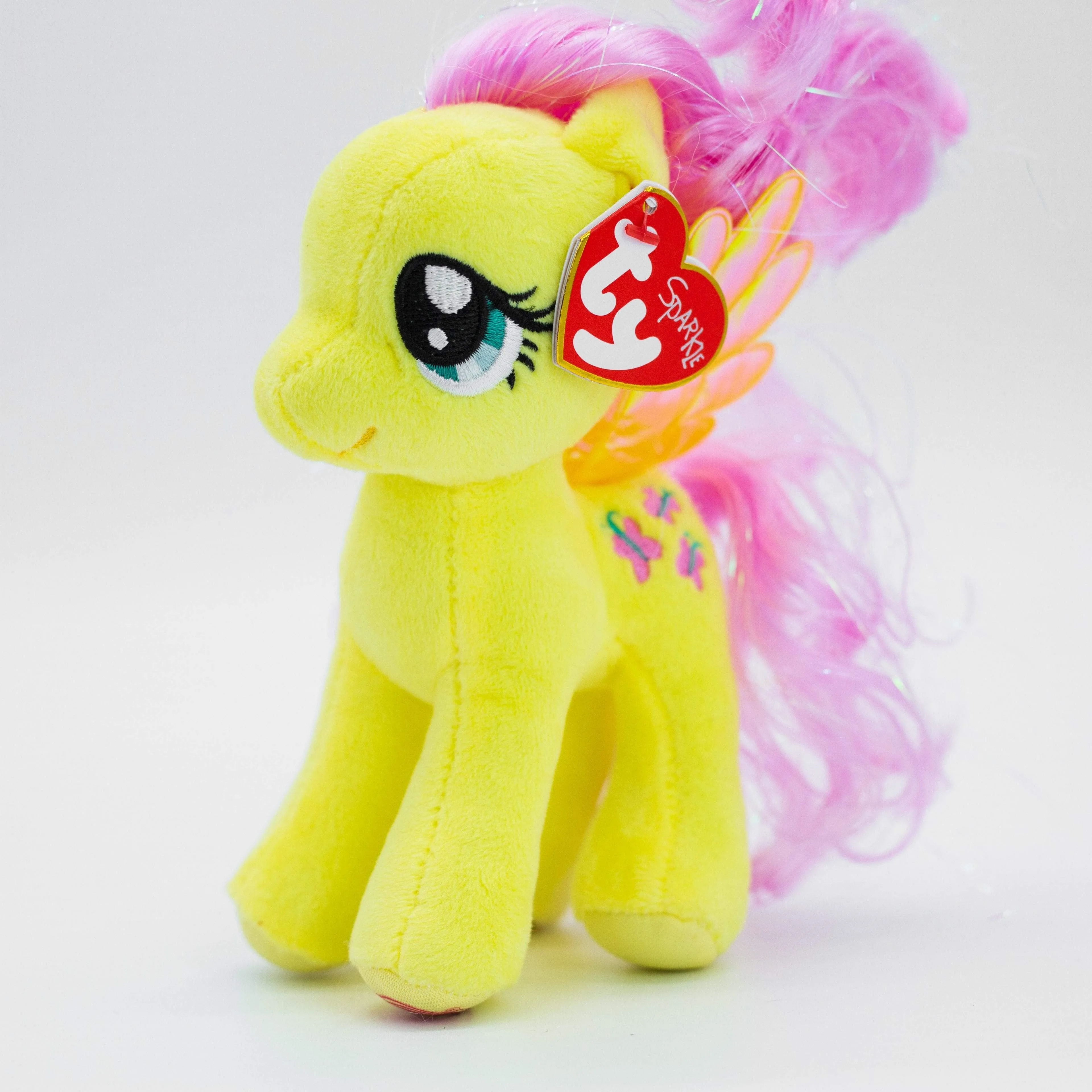 15cm Ty Beanie Animal Big Eyes Soft Stuffed Plush Colorful Pony With Shiny Wings The Multicolour Cute Pony Collection Doll Gift