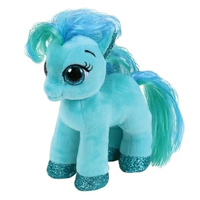 15cm Ty Beanie Animal Big Eyes Soft Stuffed Plush Colorful Pony With Shiny Wings The Multicolour Cute Pony Collection Doll Gift