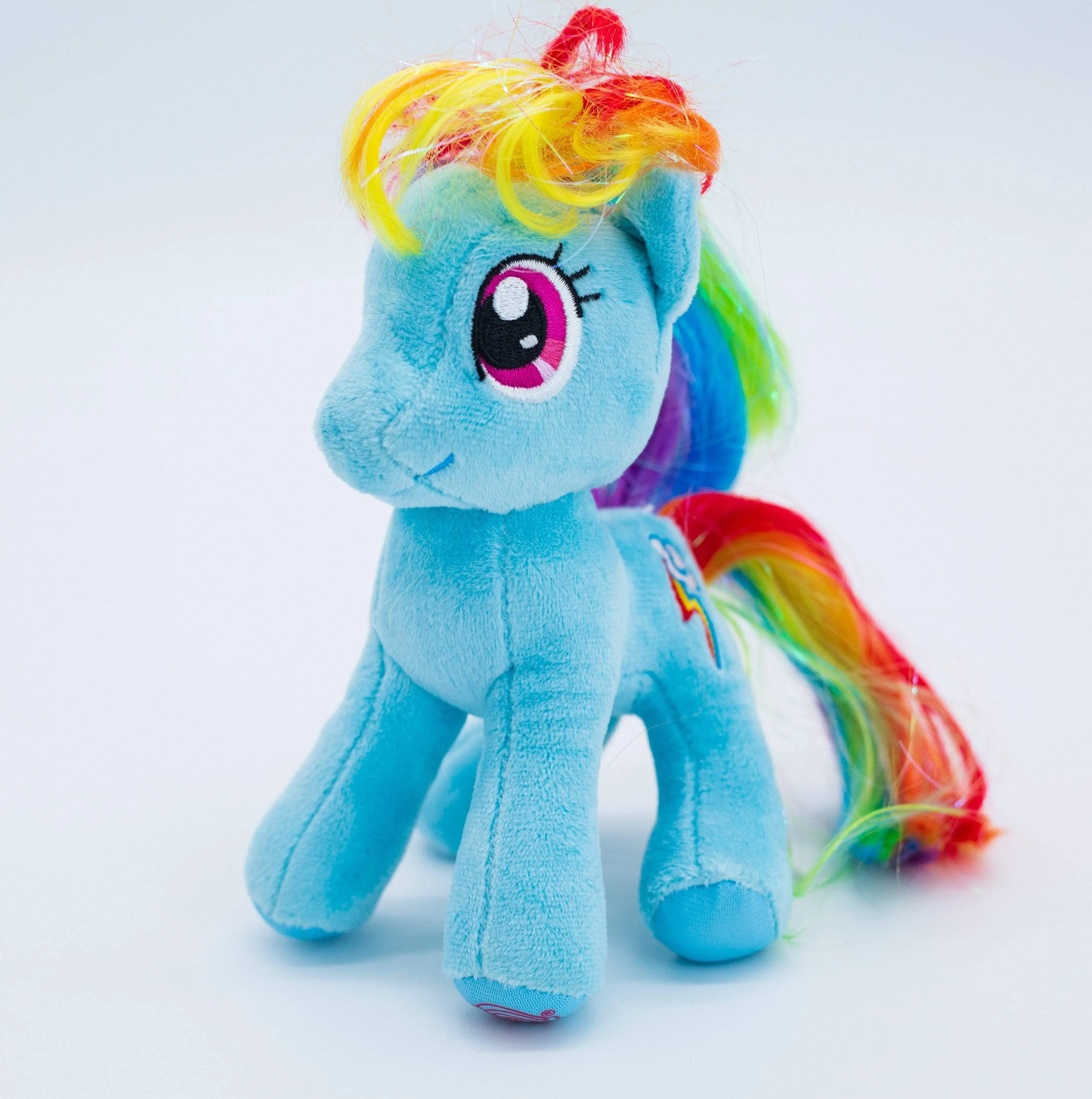 15cm Ty Beanie Animal Big Eyes Soft Stuffed Plush Colorful Pony With Shiny Wings The Multicolour Cute Pony Collection Doll Gift