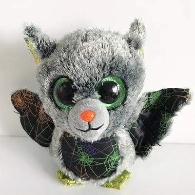 15cm Ty Big Glitter Eyes Halloween Beanies Series Plush Stuffed Animal Collectible Spider Bat Doll Toy Halloween Birthday Gift