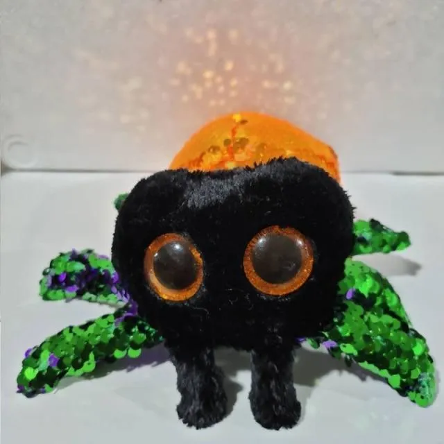 15cm Ty Big Glitter Eyes Halloween Beanies Series Plush Stuffed Animal Collectible Spider Bat Doll Toy Halloween Birthday Gift