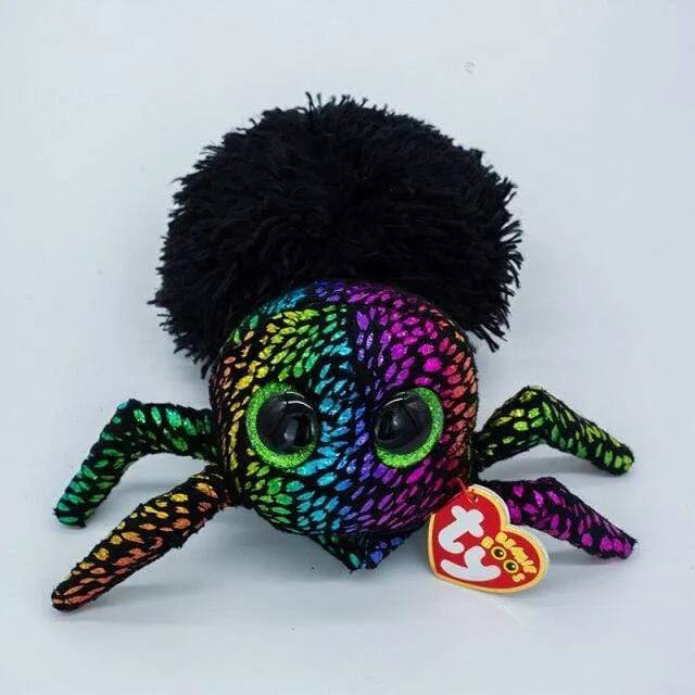 15cm Ty Big Glitter Eyes Halloween Beanies Series Plush Stuffed Animal Collectible Spider Bat Doll Toy Halloween Birthday Gift