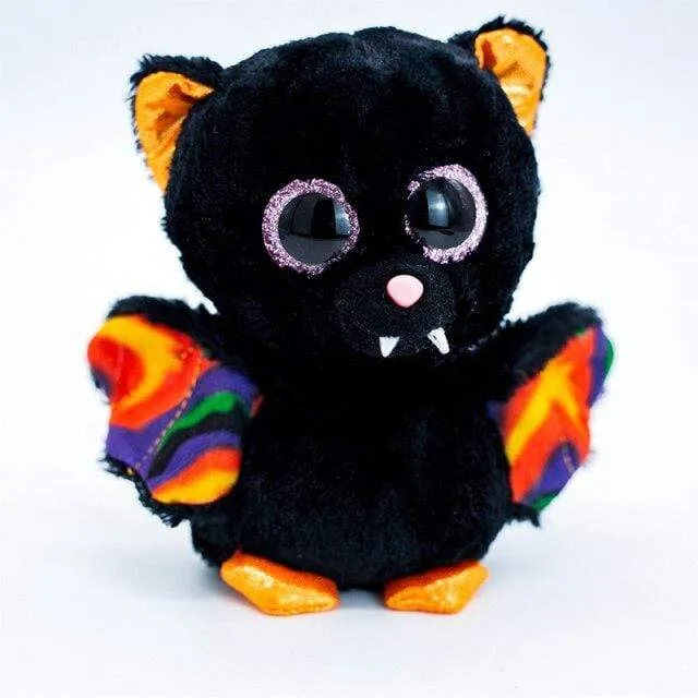 15cm Ty Big Glitter Eyes Halloween Beanies Series Plush Stuffed Animal Collectible Spider Bat Doll Toy Halloween Birthday Gift