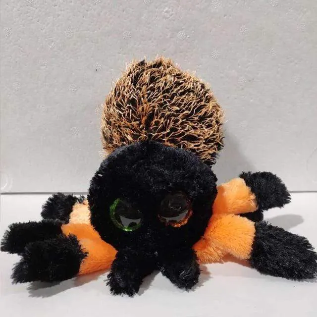 15cm Ty Big Glitter Eyes Halloween Beanies Series Plush Stuffed Animal Collectible Spider Bat Doll Toy Halloween Birthday Gift