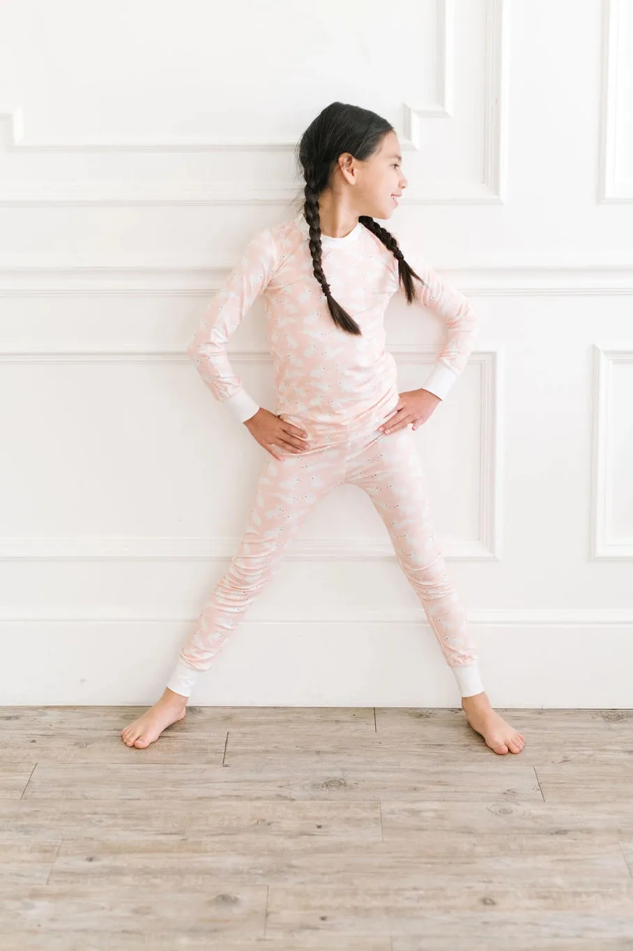 2 piece Bamboo Pajama in Bunny Hop