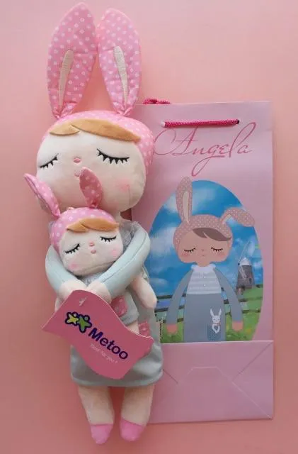 2 Piece Original Metoo Doll Plush Toys For Girls Baby Cute Rabbit Beautiful Angela Stuffed Animals For Kids