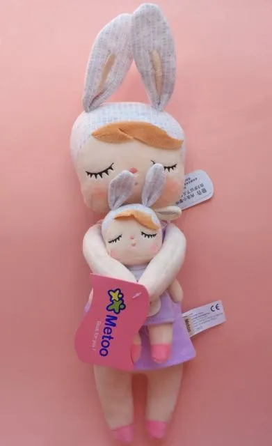 2 Piece Original Metoo Doll Plush Toys For Girls Baby Cute Rabbit Beautiful Angela Stuffed Animals For Kids