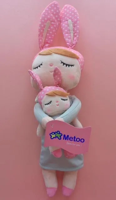 2 Piece Original Metoo Doll Plush Toys For Girls Baby Cute Rabbit Beautiful Angela Stuffed Animals For Kids