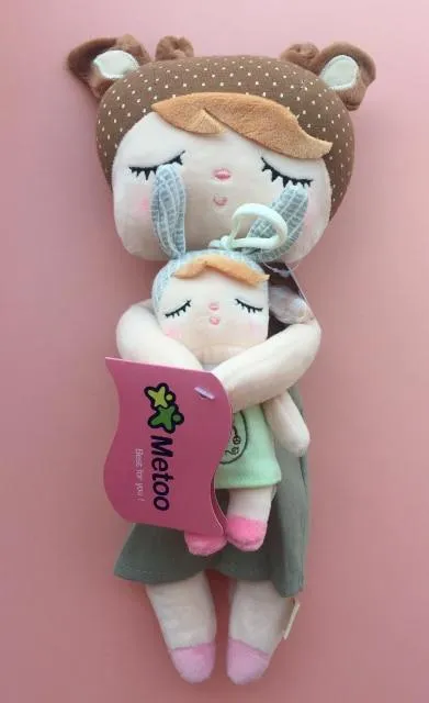 2 Piece Original Metoo Doll Plush Toys For Girls Baby Cute Rabbit Beautiful Angela Stuffed Animals For Kids