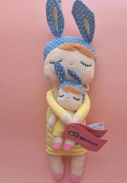 2 Piece Original Metoo Doll Plush Toys For Girls Baby Cute Rabbit Beautiful Angela Stuffed Animals For Kids