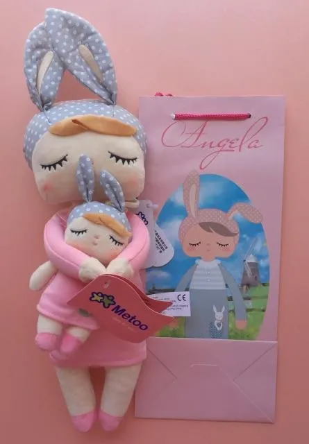 2 Piece Original Metoo Doll Plush Toys For Girls Baby Cute Rabbit Beautiful Angela Stuffed Animals For Kids