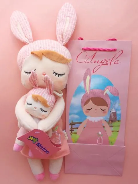 2 Piece Original Metoo Doll Plush Toys For Girls Baby Cute Rabbit Beautiful Angela Stuffed Animals For Kids