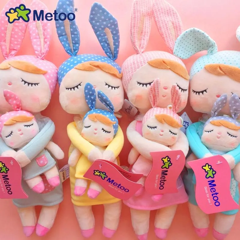 2 Piece Original Metoo Doll Plush Toys For Girls Baby Cute Rabbit Beautiful Angela Stuffed Animals For Kids