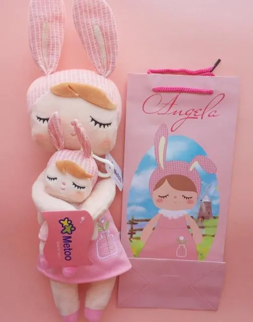 2 Piece Original Metoo Doll Plush Toys For Girls Baby Cute Rabbit Beautiful Angela Stuffed Animals For Kids