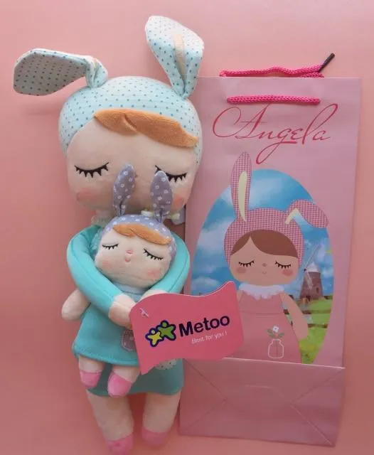 2 Piece Original Metoo Doll Plush Toys For Girls Baby Cute Rabbit Beautiful Angela Stuffed Animals For Kids