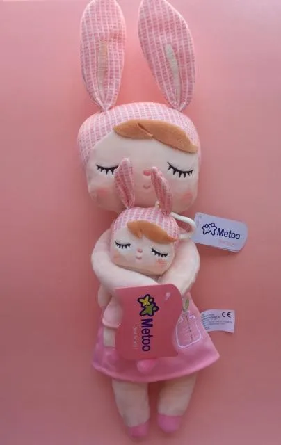 2 Piece Original Metoo Doll Plush Toys For Girls Baby Cute Rabbit Beautiful Angela Stuffed Animals For Kids