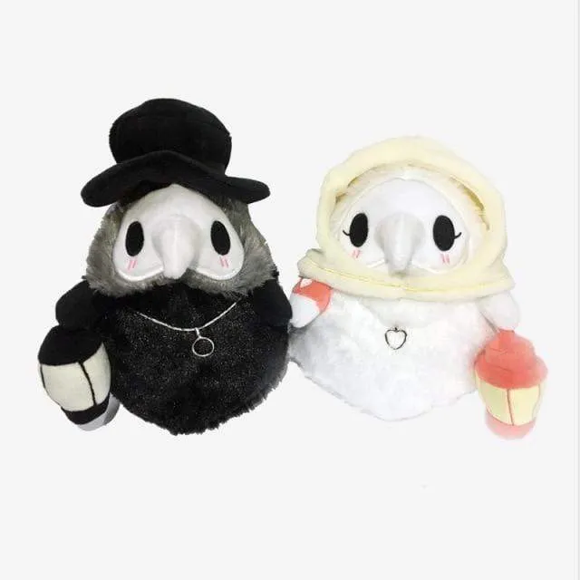 20cm Cartoon Animal Plague Doctor Stuffed Plush Toy Halloween Decoration Beak Doctor Party Prom Props Luminous Horrible Granny