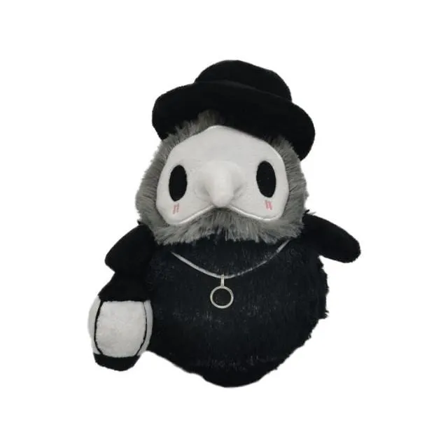 20cm Cartoon Animal Plague Doctor Stuffed Plush Toy Halloween Decoration Beak Doctor Party Prom Props Luminous Horrible Granny