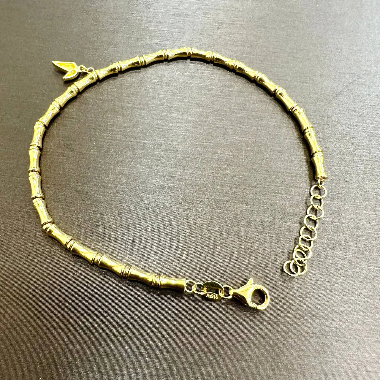 22k / 916 Gold Bamboo Bracelet