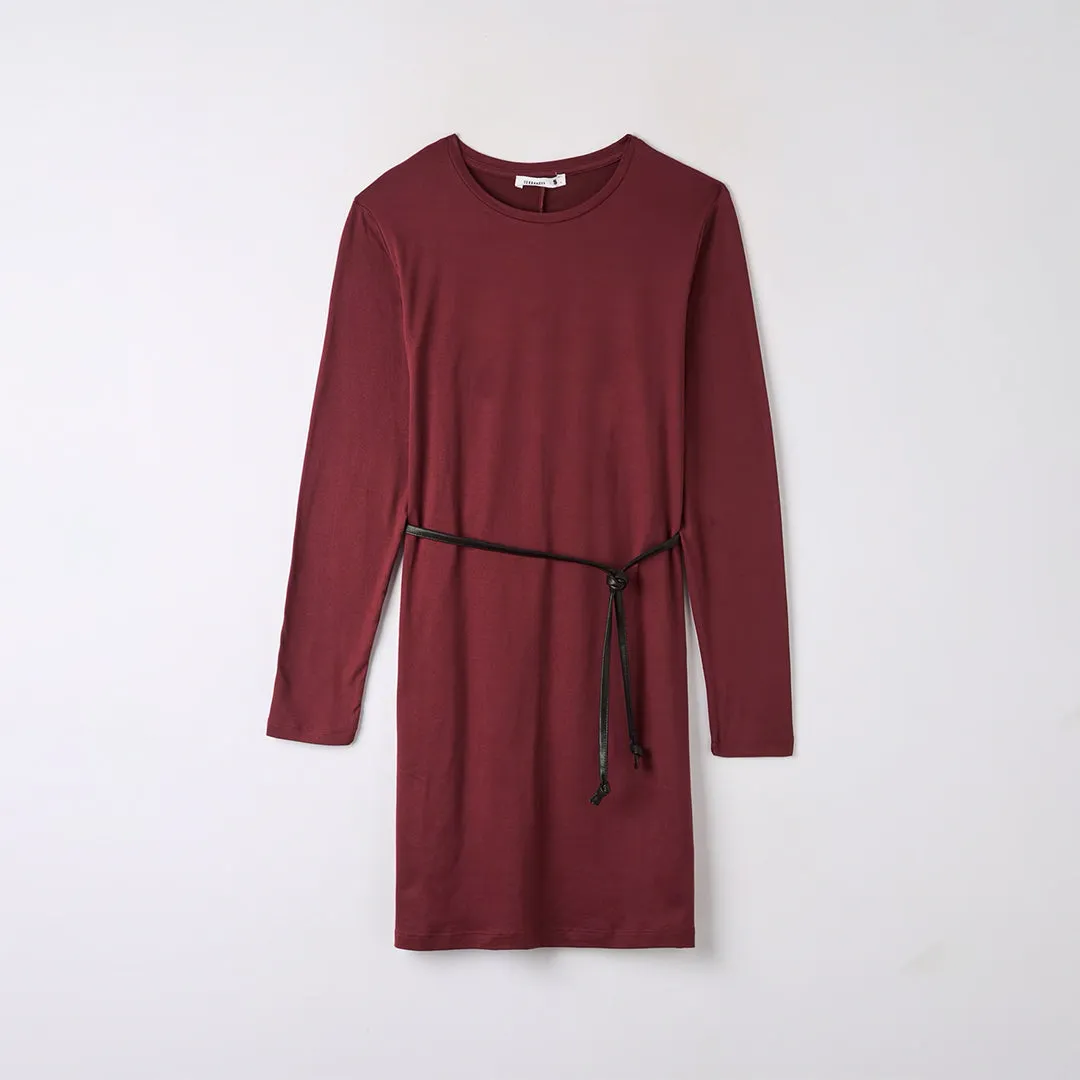 3/4 Sleeves Round Neck Dress