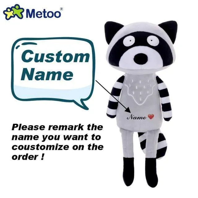 35cm Metoo Cartoon Stuffed Animals Plush Toys Fox Raccoon Giraffe Squirrel Koala Dolls For Kids Girls Birthday Christmas Gifts