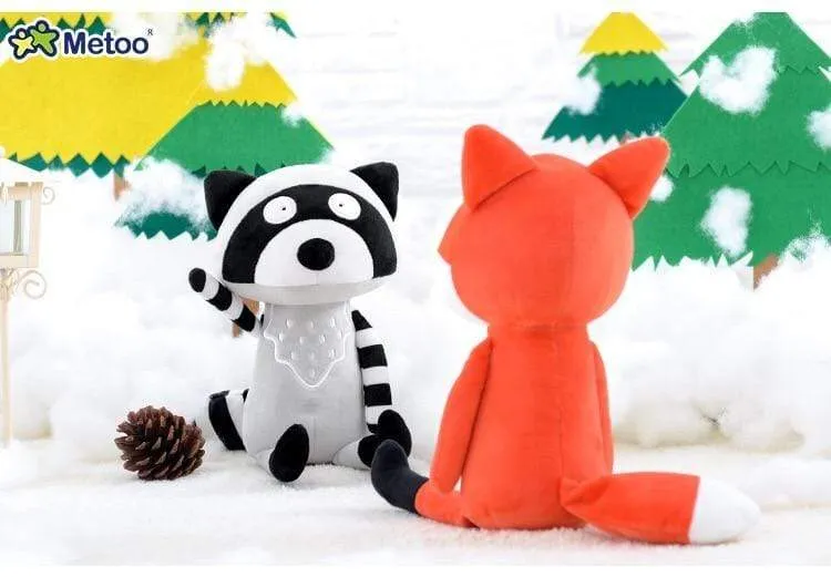 35cm Metoo Cartoon Stuffed Animals Plush Toys Fox Raccoon Giraffe Squirrel Koala Dolls For Kids Girls Birthday Christmas Gifts