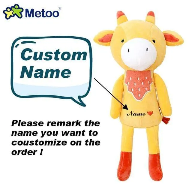 35cm Metoo Cartoon Stuffed Animals Plush Toys Fox Raccoon Giraffe Squirrel Koala Dolls For Kids Girls Birthday Christmas Gifts