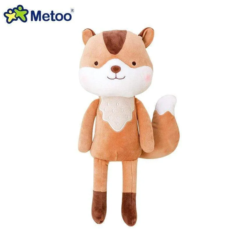 35cm Metoo Cartoon Stuffed Animals Plush Toys Fox Raccoon Giraffe Squirrel Koala Dolls For Kids Girls Birthday Christmas Gifts