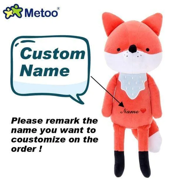 35cm Metoo Cartoon Stuffed Animals Plush Toys Fox Raccoon Giraffe Squirrel Koala Dolls For Kids Girls Birthday Christmas Gifts