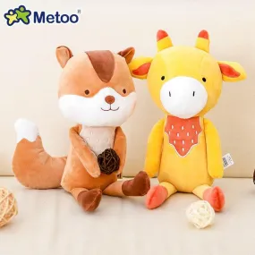 35cm Metoo Cartoon Stuffed Animals Plush Toys Fox Raccoon Giraffe Squirrel Koala Dolls For Kids Girls Birthday Christmas Gifts