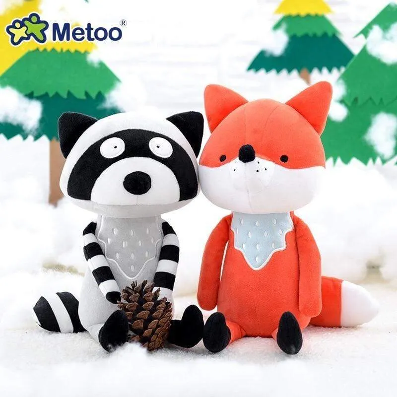 35cm Metoo Cartoon Stuffed Animals Plush Toys Fox Raccoon Giraffe Squirrel Koala Dolls For Kids Girls Birthday Christmas Gifts