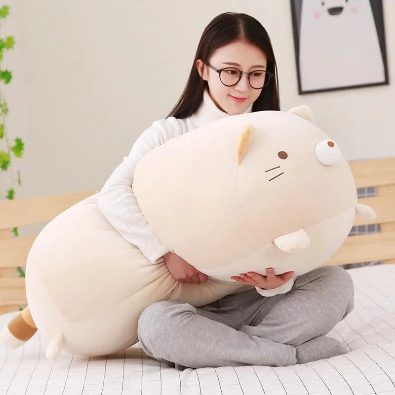 60/90cm Giant Corner Bio Pillow Japanese Animation Sumikko Gurashi Plush Toy Stuffed Soft Cartoon Kids Girls Valentine Gifts