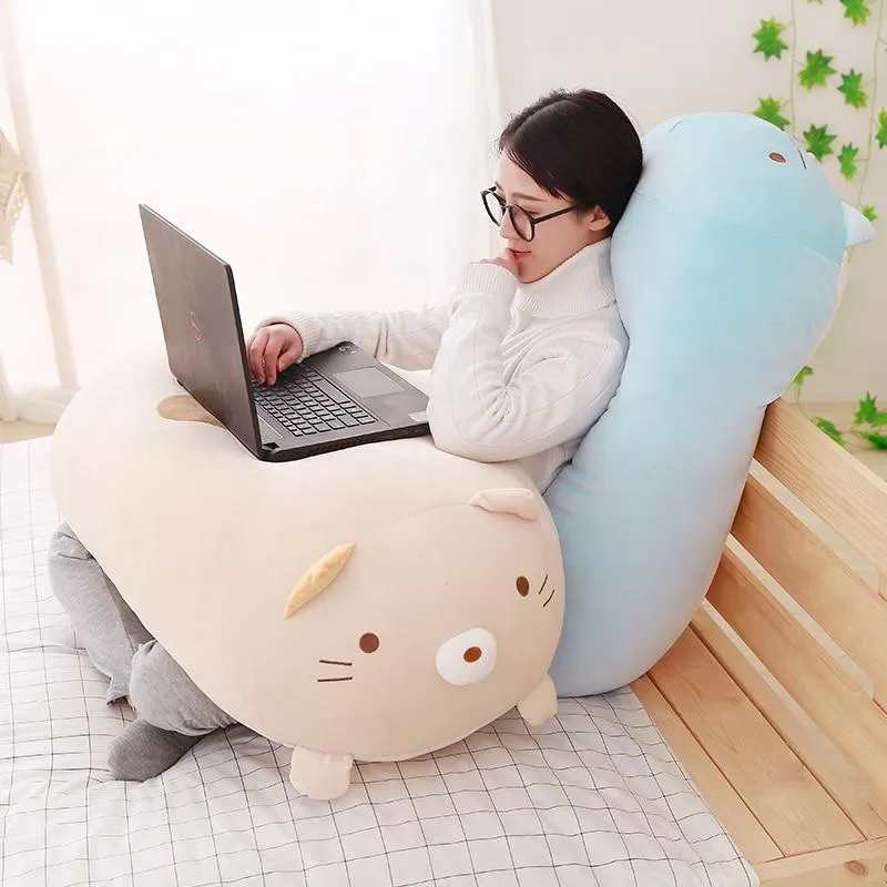 60/90cm Giant Corner Bio Pillow Japanese Animation Sumikko Gurashi Plush Toy Stuffed Soft Cartoon Kids Girls Valentine Gifts