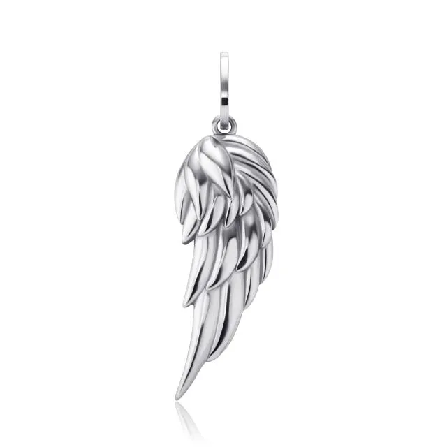 925 Sterling Silver Wings Fly Pendant