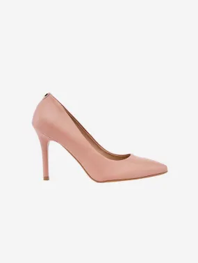 95mm Vegan Apple Leather Heels | Nude Elegance