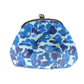 A Bathing Ape Camo Pouch Blue