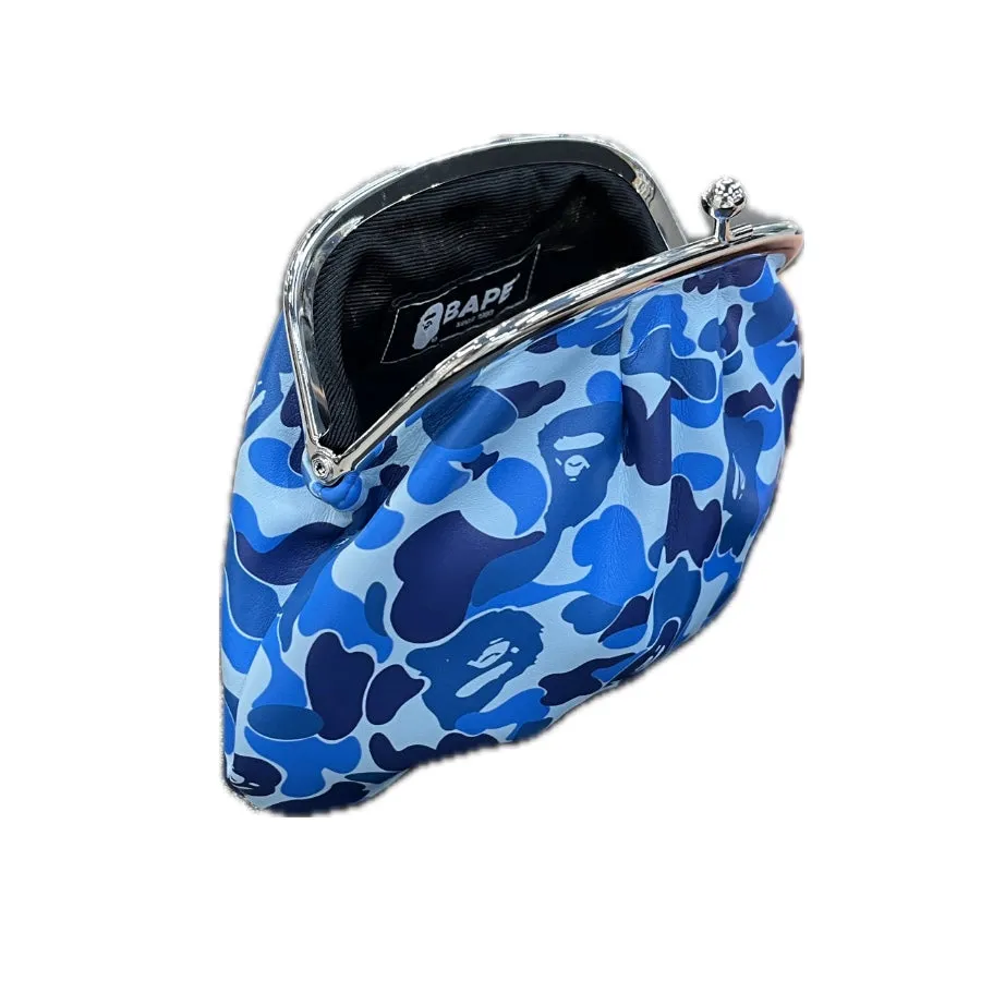 A Bathing Ape Camo Pouch Blue