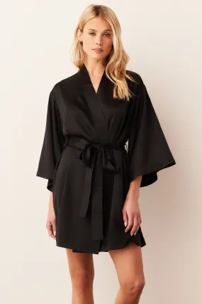 Adriana Short Kimono | Black