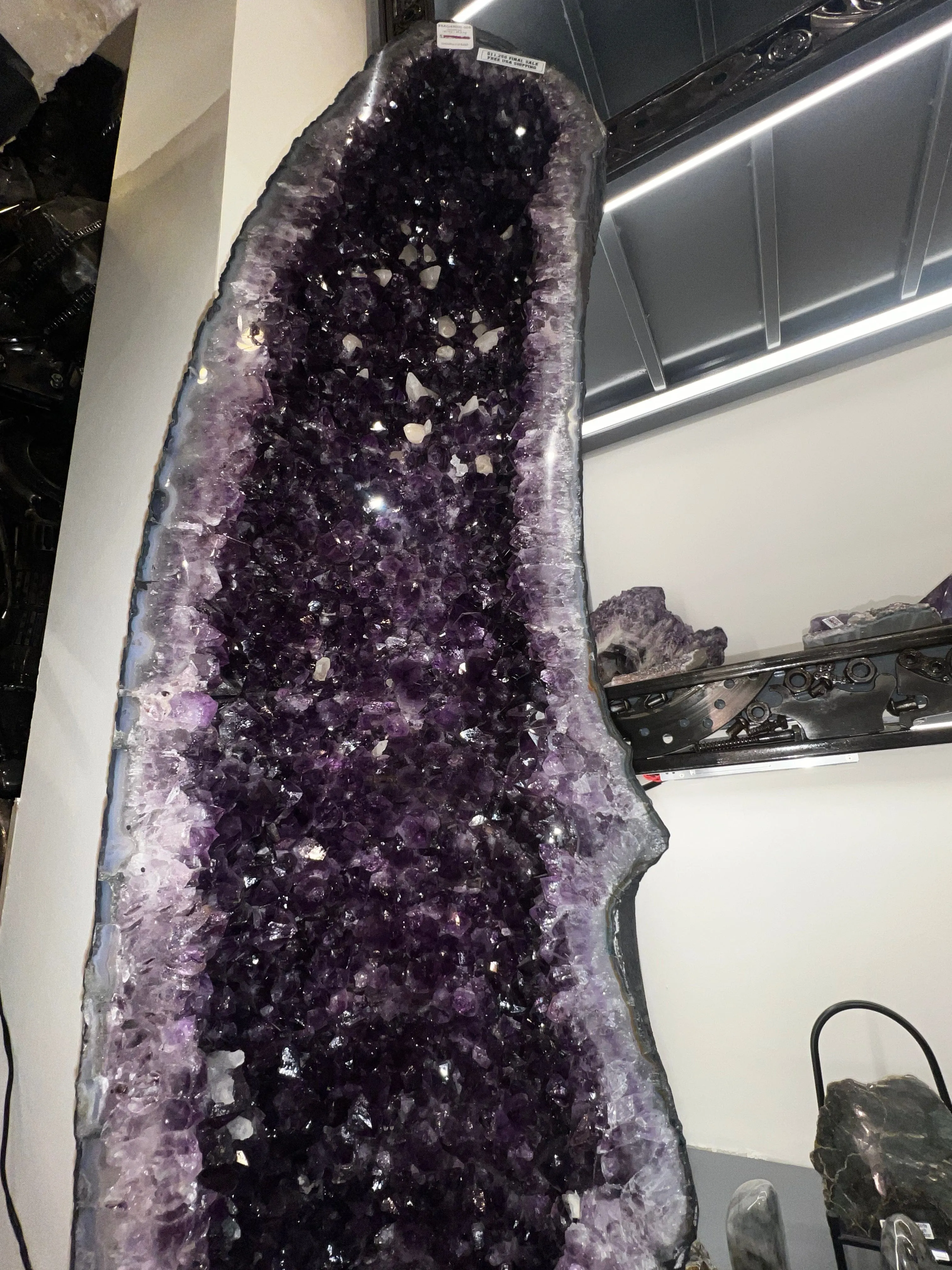 Amethyst Geode Cathedral from Brazil - 43 / 187 lbs