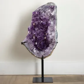 Amethyst Geode from Brazil on Custom Stand- 31 / 79lbs