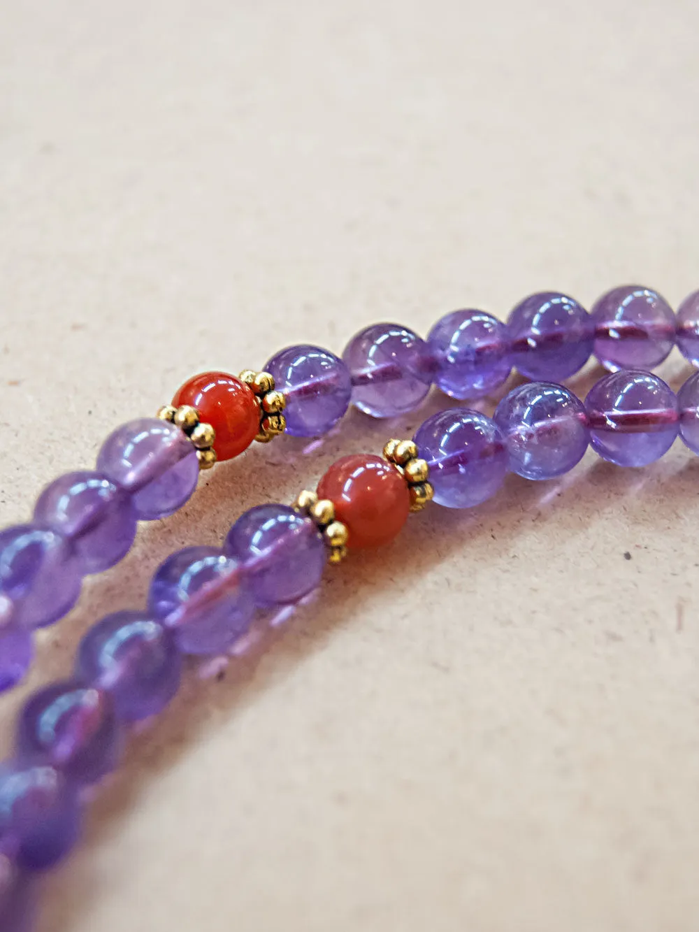 Amethyst Mala Bead