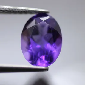 Amethyst | oval cut 8x6mm, 1.3ct, VS clarity, Africa